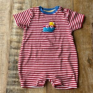 Bella Bliss Striped Baby Boy Romper 24m
